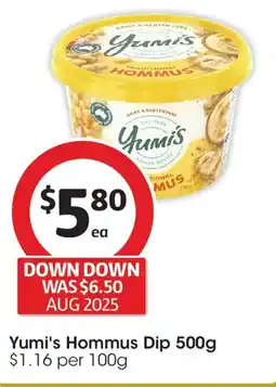 Coles Yumi's Hommus Dip offer