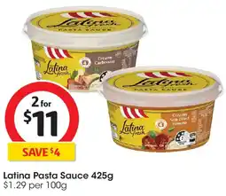 Coles Latina Pasta Sauce offer