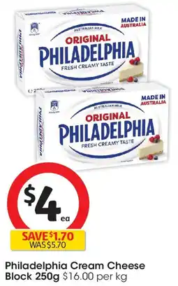 Coles Philadelphia Cream Cheese Block offer