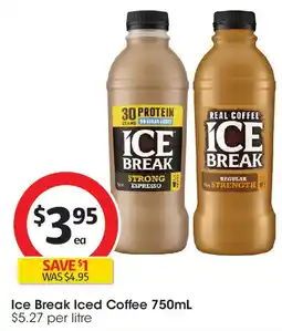 Coles Ice Break Iced Coffee offer