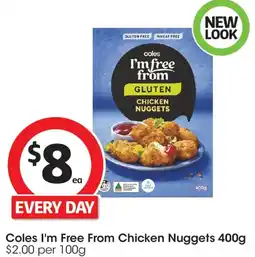 Coles Coles I'm Free From Chicken Nuggets offer