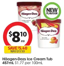 Coles Häagen-Dazs Ice Cream Tub offer