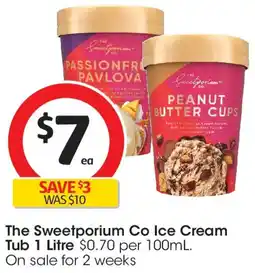 Coles The Sweetporium Co Ice Cream Tub offer