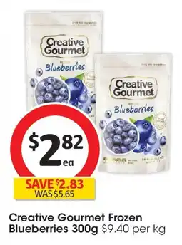 Coles Creative Gourmet Frozen Blueberries offer
