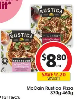 Coles McCain Rustica Pizza offer