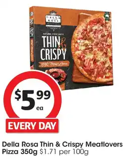 Coles Della Rosa Thin & Crispy Meatlovers Pizza offer