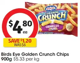 Coles Birds Eye Golden Crunch Chips offer