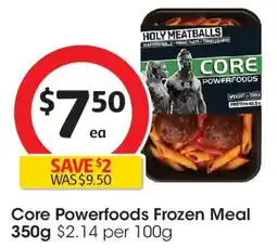 Coles Core Powerfoods Frozen Meal offer