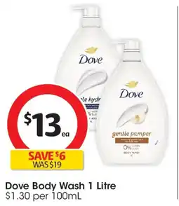 Coles Dove Body Wash offer