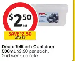 Coles Décor Tellfresh Container offer