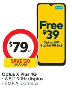 Coles Optus X Plus 4G offer