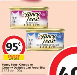 Coles Fancy feast classic or creamy delights cat food offer