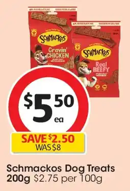 Coles Schmackos dog treats offer