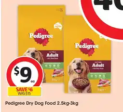 Coles Pedigree dry dog food offer