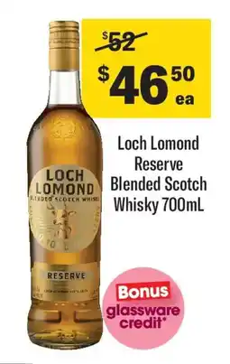 Coles Lomond blended scotch whisky offer