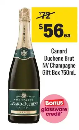 Coles Canard duchene brut nv champagne gift box offer