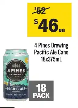Coles 4 pines brewing pacific ale cans offer