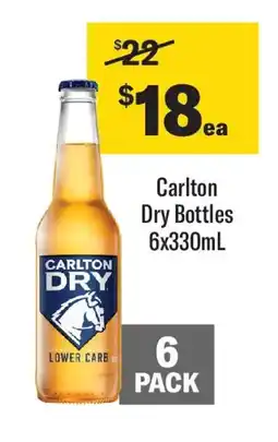 Coles Carlton dry bottles offer