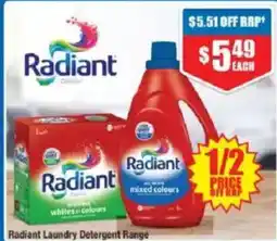 Chemist Warehouse Radiant laundry detergent range offer