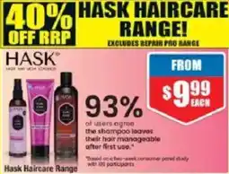 Chemist Warehouse hask haircare range offer