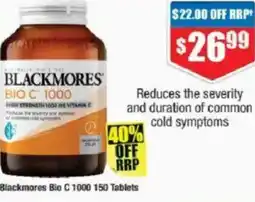 Chemist Warehouse Blackmores bio c offer