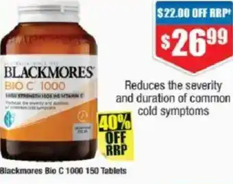 Chemist Warehouse Blackmores bio c offer