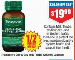Chemist Warehouse Thompson's one-a-day milk thistle offer