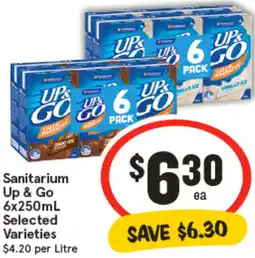 IGA Sanitarium Up & Go offer
