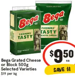 IGA Bega Grated Cheese or Block offer