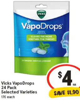 IGA Vicks VapoDrops offer