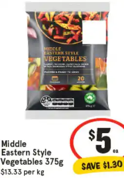IGA Middle Eastern Style Vegetables offer