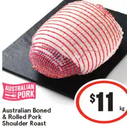 IGA Australian Boned & Rolled Pork Shoulder Roast offer