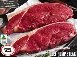 IGA Australian beef rump steak offer