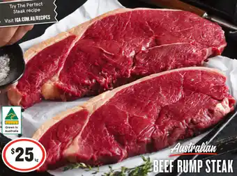 IGA Australian beef rump steak offer