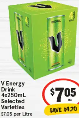 IGA V Energy Drink offer