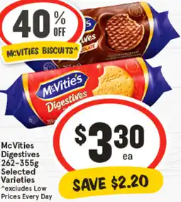 IGA McVities Digestives offer