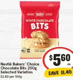 IGA Nestlé Bakers' Choice Chocolate Bits offer