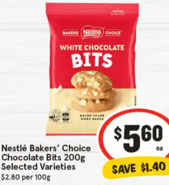IGA Nestlé Bakers' Choice Chocolate Bits offer