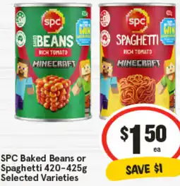 IGA SPC Baked Beans or Spaghetti offer
