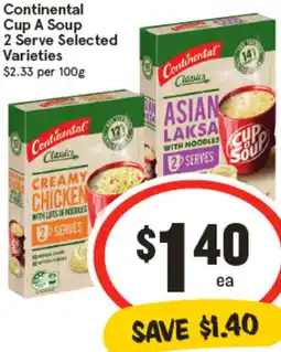IGA Continental Cup A Soup offer