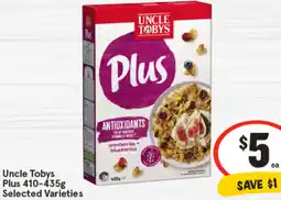 IGA Uncle Tobys Plus offer