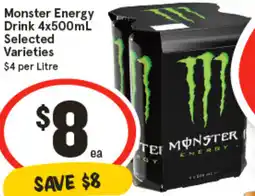IGA Monster Energy Drink offer