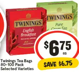 IGA Twinings Tea Bags offer