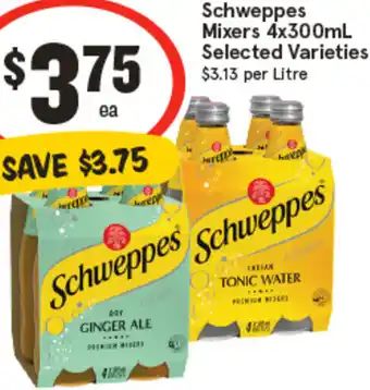 IGA Schweppes Mixers offer