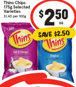 IGA Thins Chips offer
