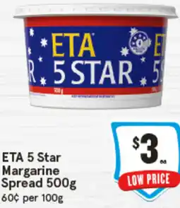 IGA ETA 5 Star Margarine Spread offer
