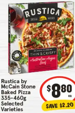 IGA Rustica by McCain Stone Baked Pizza offer