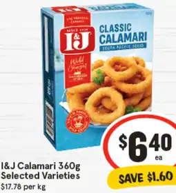 IGA I&J Calamari offer