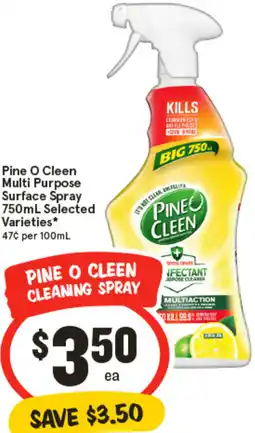 IGA Pine O Cleen Multi Purpose Surface Spray offer