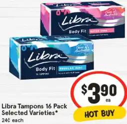 IGA Libra Tampons offer